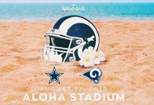 Rams vs Cowboys artwork display