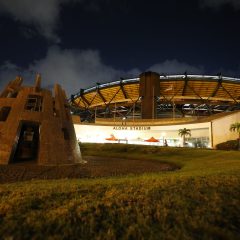 Aloha Stadium at night