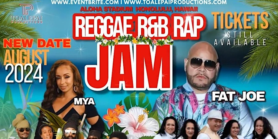 Reggae, R&B, Rap Jam Poster
