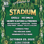 Aloha To Aloha Stadium Concert Poster