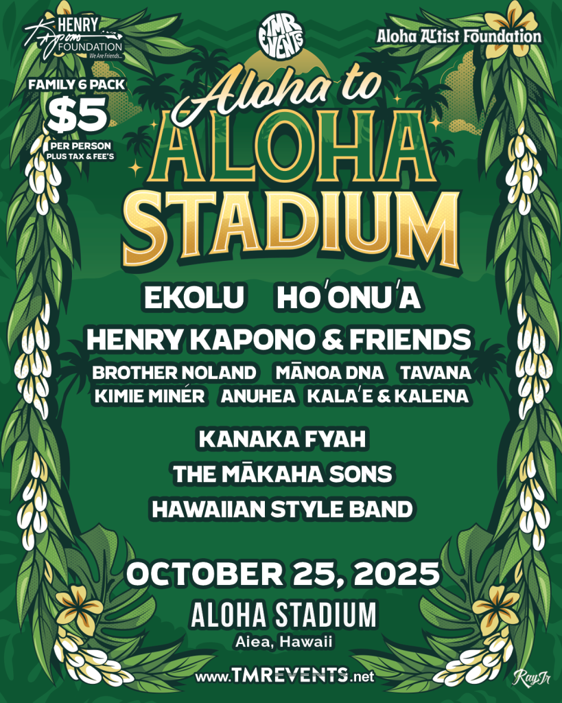 Aloha To Aloha Stadium Concert Poster