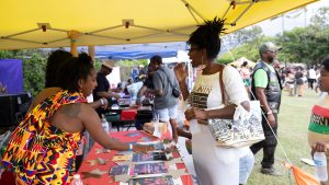 For the Culture Juneteenth photo of guests enjoying event