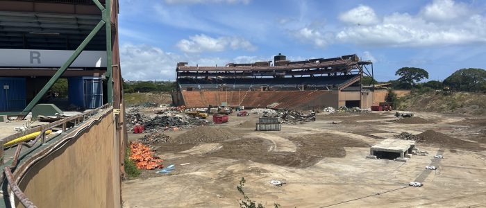 July stadium bowl dismantling photo