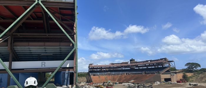 July stadium bowl dismantling photo