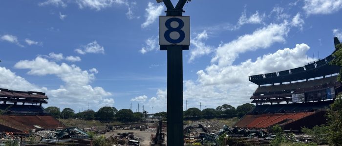 July stadium bowl dismantling photo