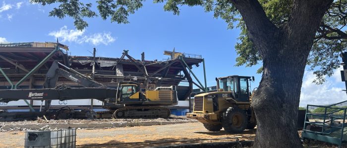 July stadium bowl dismantling photo